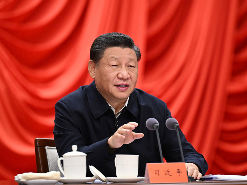 1月11日,省部级主要领导干部学习贯彻党的十九届六中全会精神专题研讨班在中央党校(国家行政公司)开班。中共中央总书记、国家主席、中央军委主席习近平在开班式上发表重要讲话。新华社记者 李学仁 摄